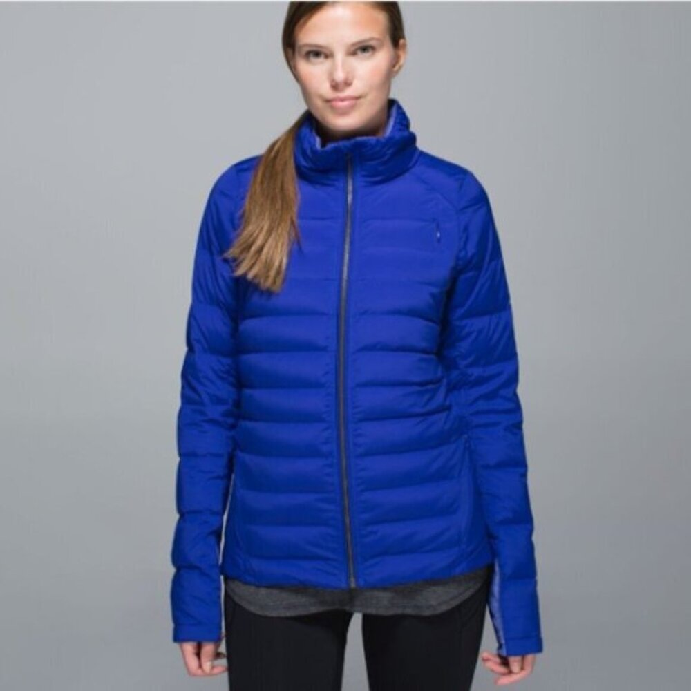 Lululemon Women's Blue Fluffed Up Thermal Quilted Puffer Jacket Size‎ 6
